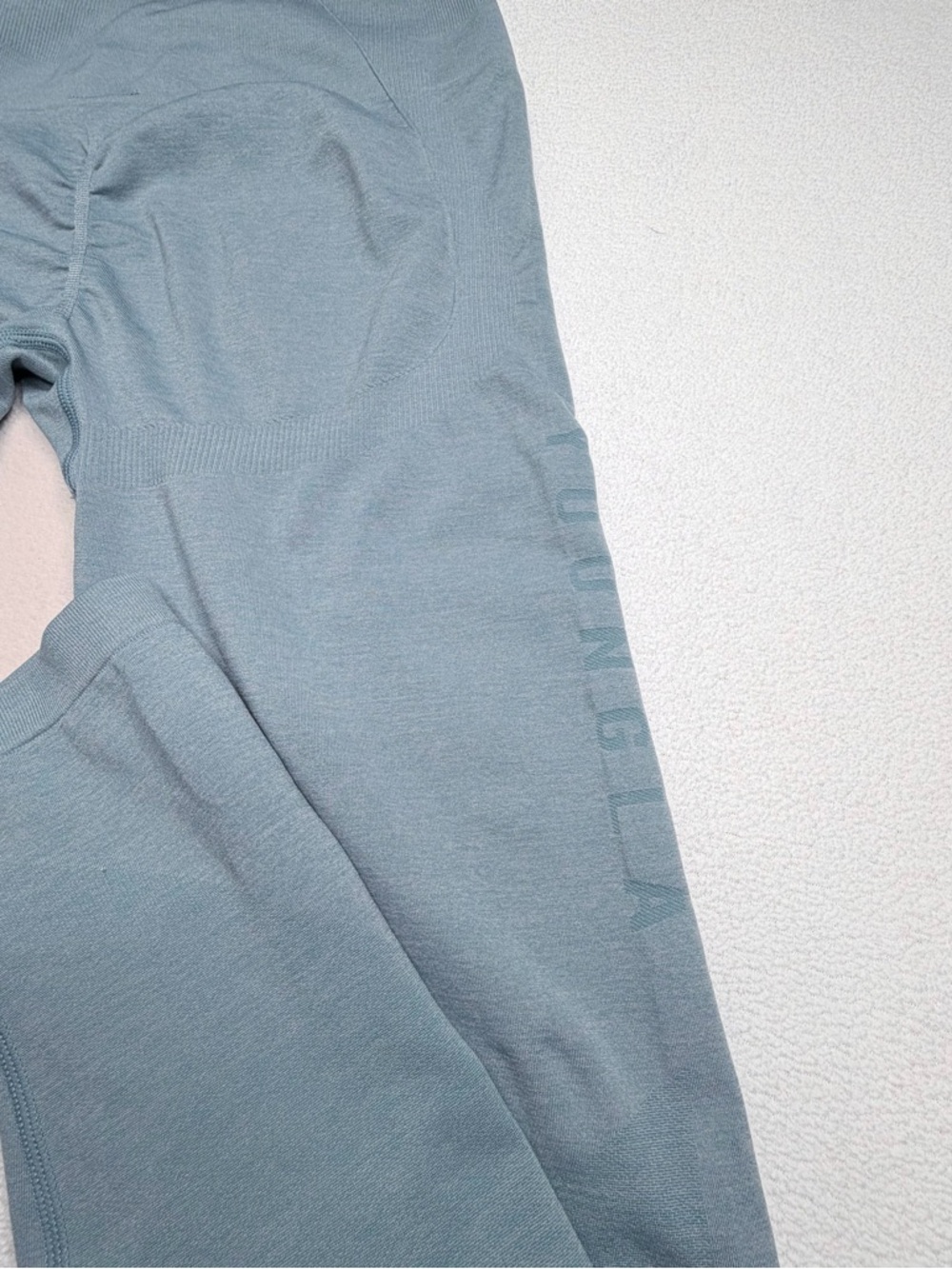 YoungLA Legacy Seamless Scrunch Leggings•YLAW1062• Dusty Blue - Picture 12 of 16
